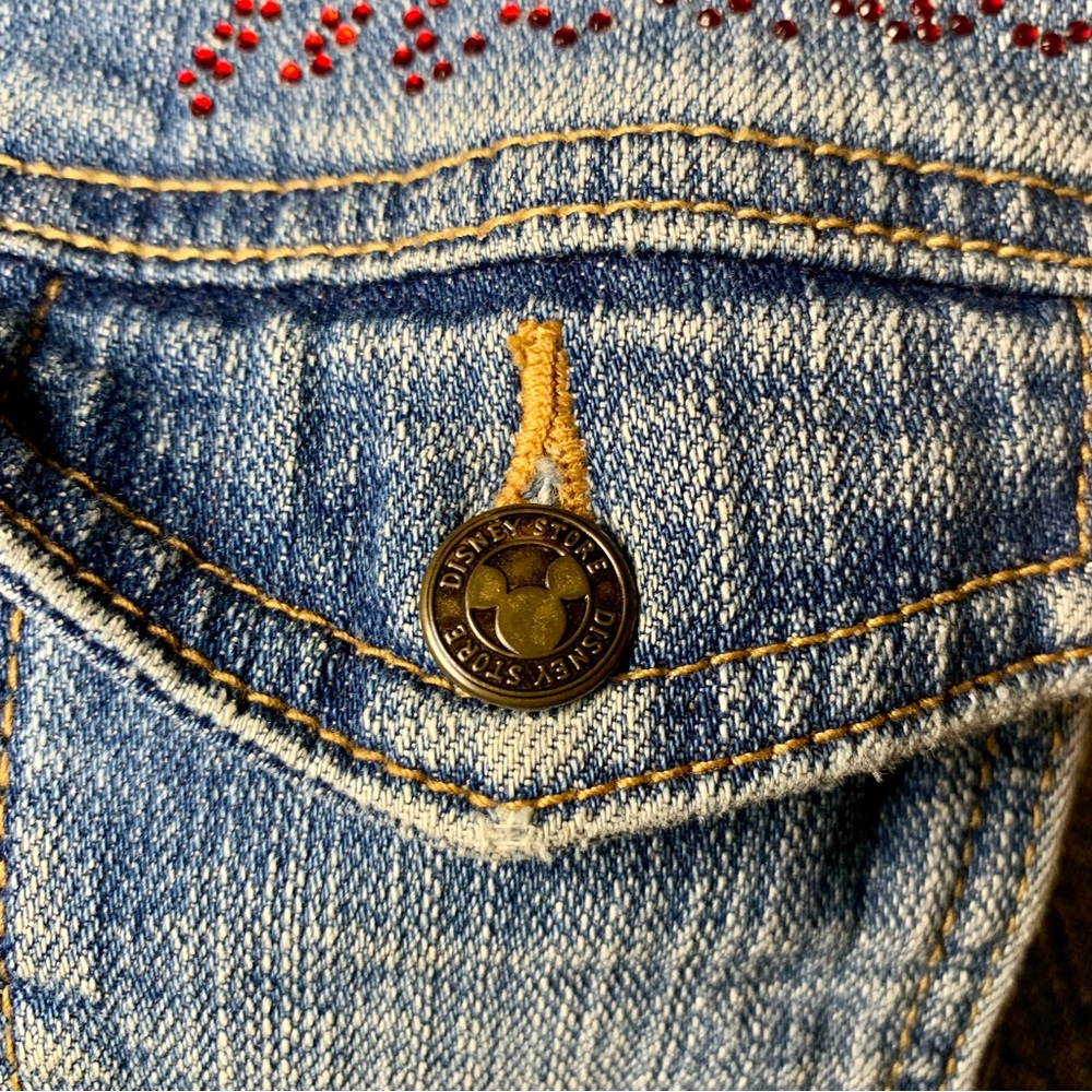 Vintage 90’s Y2K Disney Store Mickey Mouse Denim Jean Jacket Blue Size Medium - Picture 8 of 16
